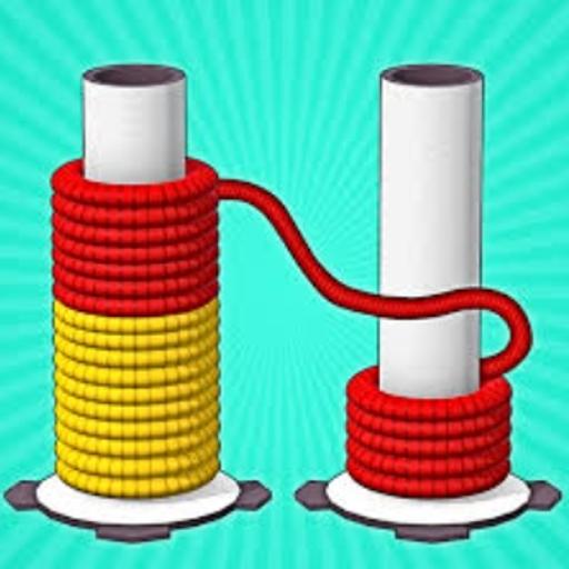 Rope Color Sort 3d game cover